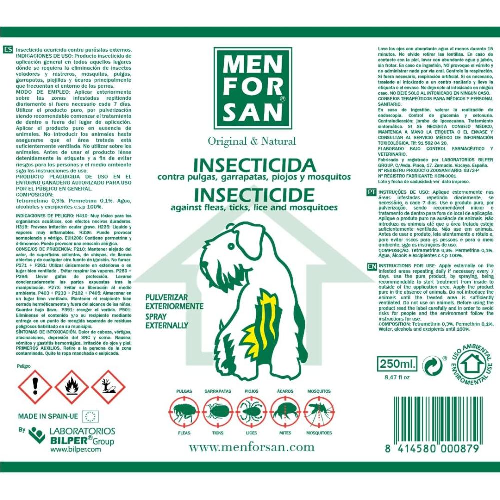 INSECTICIDA PERROS antiparasitario - Imagen 3